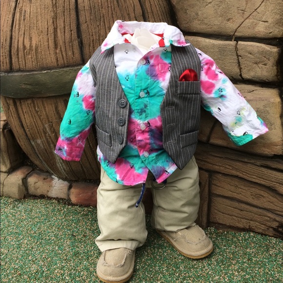 Baby newborn tie-dye shirt - Picture 3 of 3